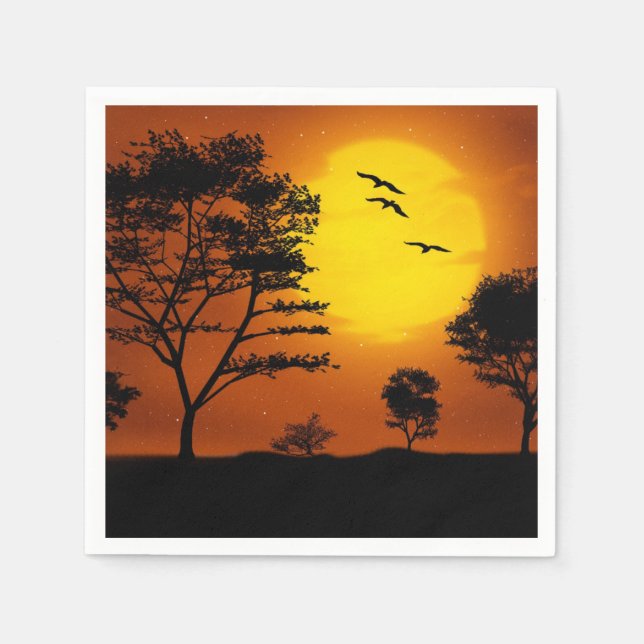 African Sunset Napkin (Front)