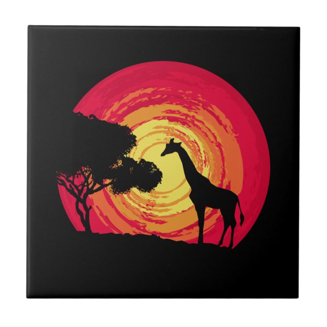 African sunset tile (Front)