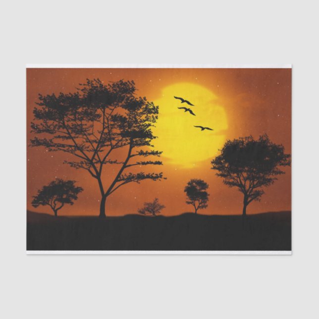 African Sunset Tissue Paper (Front)