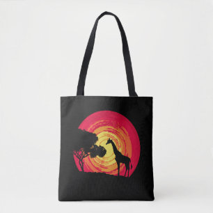 African sunset tote bag