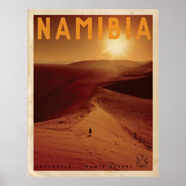 African Sunset Travel Poster (Front)