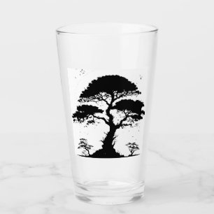 African Sunset Tree Glass