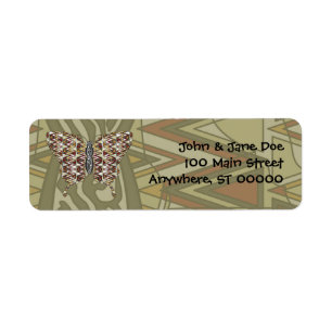 African Swallowtail Address Label
