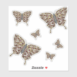 African Swallowtail Contour Sticker