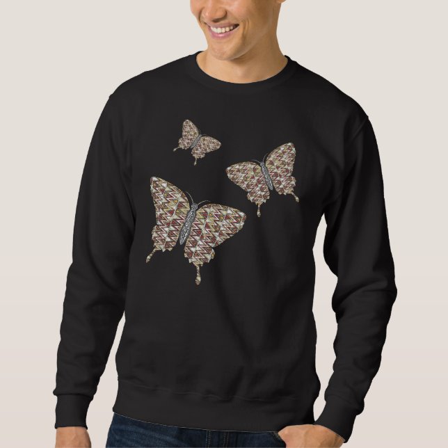 African Swallowtail Men's Dark Shirt (Front)