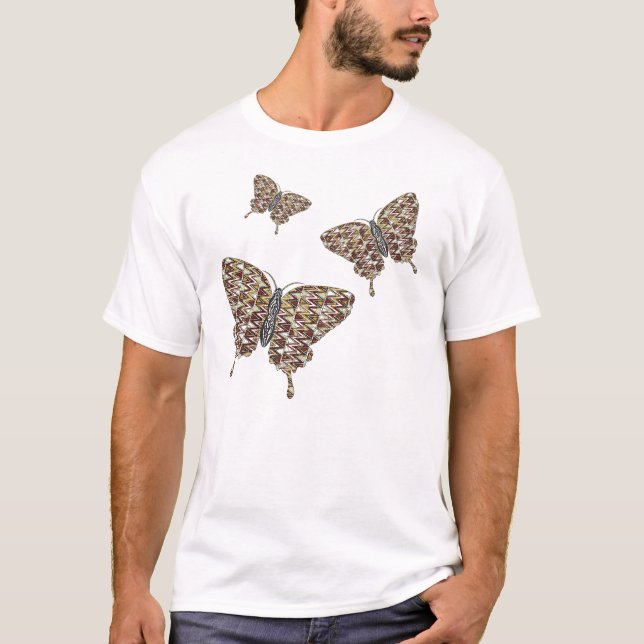 African Swallowtail Men's Light Shirt (Front)