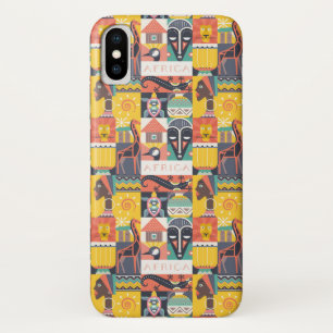 African Symbolic Art Collage Case-Mate iPhone Case