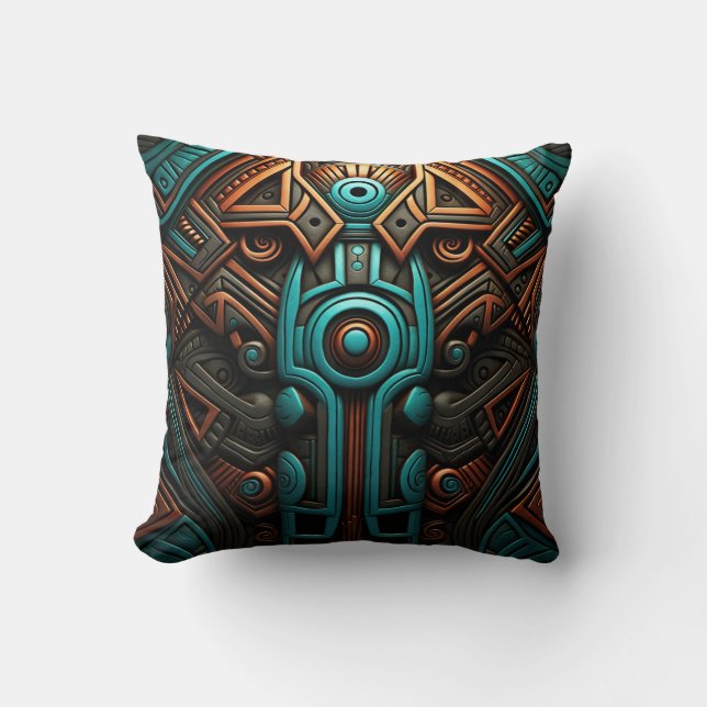African Symmetry: Echoes of Ancestors Cushion (Front)