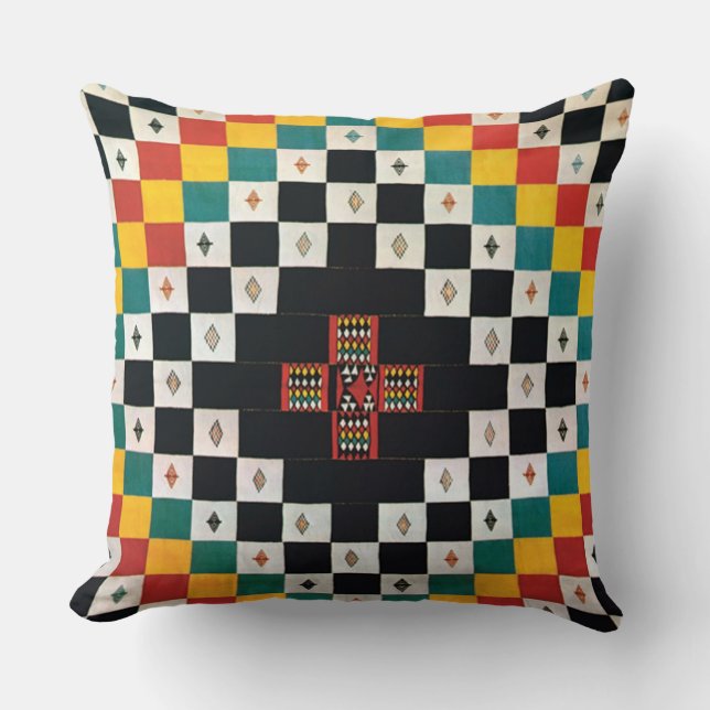 African Textile Design Cushion (Front)