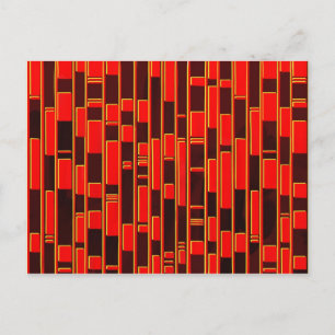 African Textile Inspired Abstract Postcard