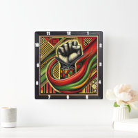 African-Themed Fist Symbol Vibrant Colours