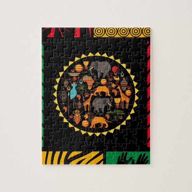 African themed jigsaw puzzle (Vertical)