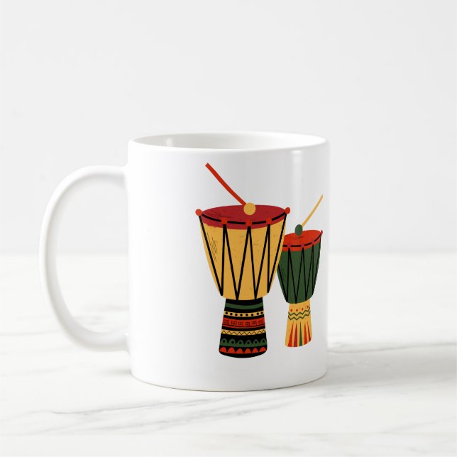 African tomtom coffee mug (Left)
