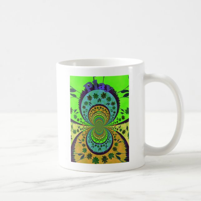 African Traditional Colours Kaleidoscope Floral Ar Coffee Mug (Right)