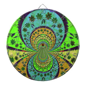 African Traditional Colours Kaleidoscope Floral Ar Dartboard