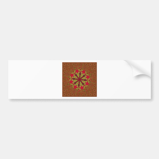 African Traditional Design Bumper Sticker (Front)