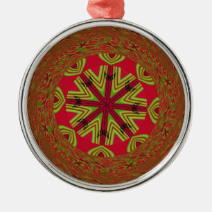 African Traditional Design Metal Tree Decoration