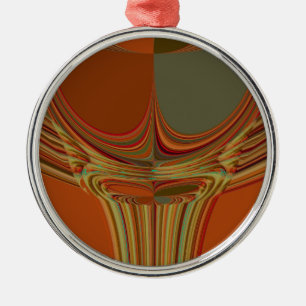 African Traditional Earth Contemporary Art Print   Metal Tree Decoration