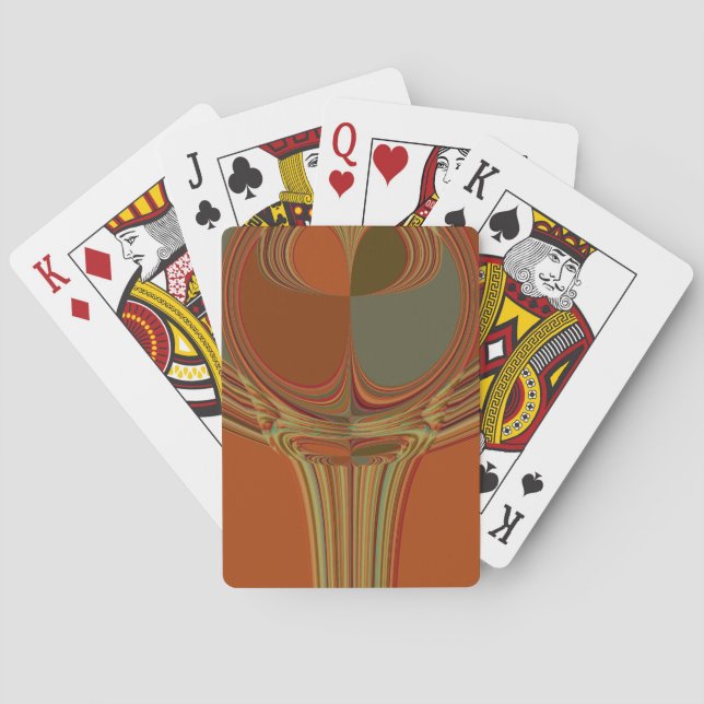 African Traditional Earth Contemporary Art Print   Playing Cards (Back)