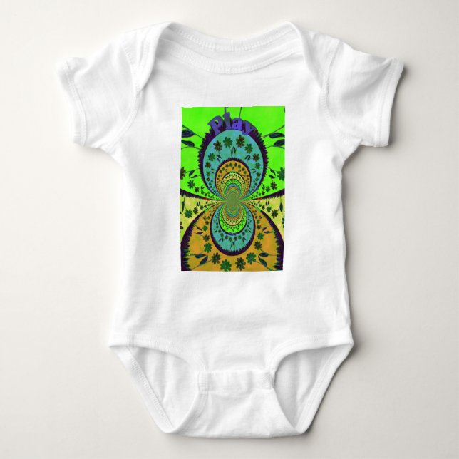African Traditional Hakuna Matata Colours.png Baby Bodysuit (Front)