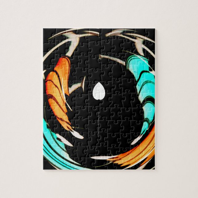 African Traditional Pattern Art Print Jigsaw Puzzle (Vertical)
