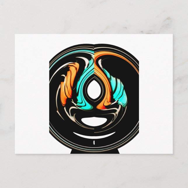 African Traditional Pattern Art Print Postcard (Front)