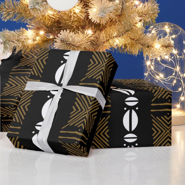 African Tribal Animal Print Wrapping Paper (Holidays)