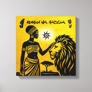 African Tribal Art: Ancestral painting ideas Canvas Print