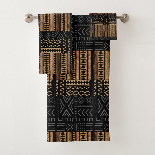 African Tribal Bath Towel Set (Insitu)