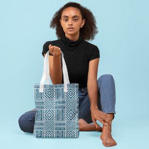 African tribal borders tote bag
