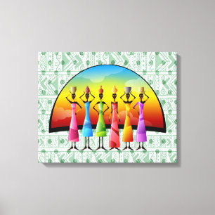 African Tribal Canvas Print
