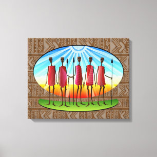 African Tribal Canvas Print