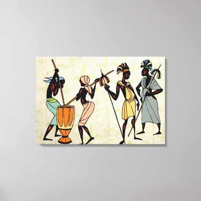 African Tribal Canvas Print (Front)