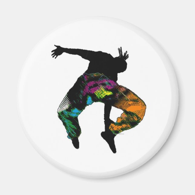 African Tribal Dance Magnet (Front)