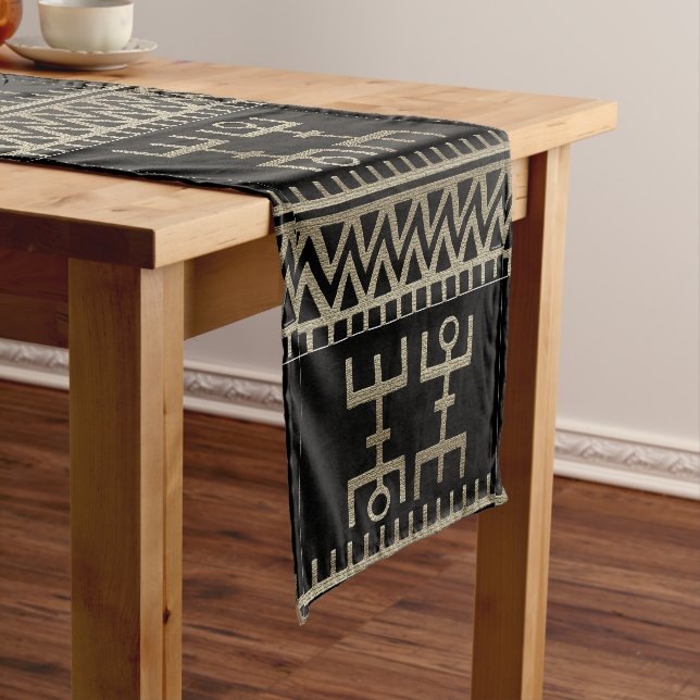 African Tribal Dance  Short Table Runner (In Situ)