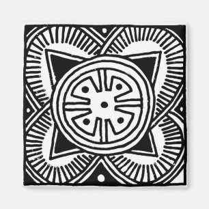 African Tribal Design Magnet
