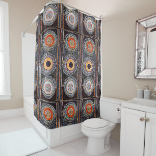 African Tribal Design Shower Curtain
