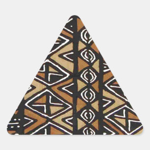 African Tribal Design Triangle Sticker