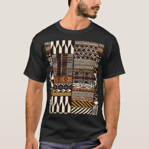 African tribal fabric, abstract vintage. T-Shirt