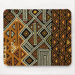 African Tribal Kuba Design Mouse Pad