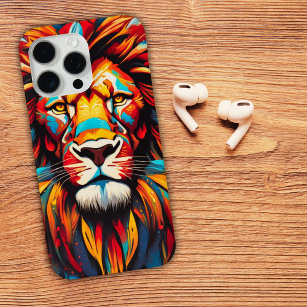 African Tribal Lion iPhone 15 Pro Max Case