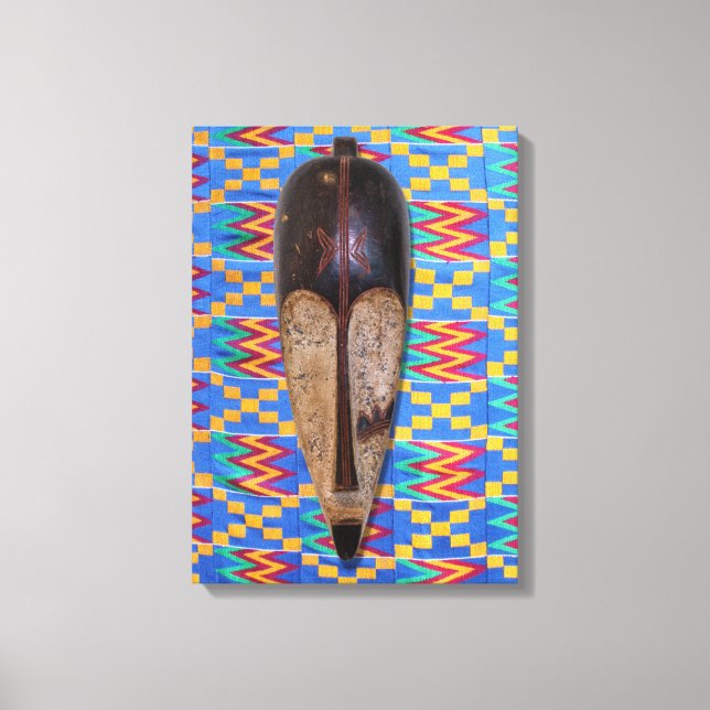 African Tribal Mask Canvas Print (Front)