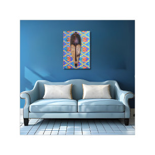 African Tribal Mask Canvas Print