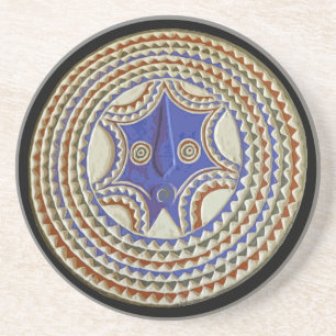 African Tribal Mask Coaster