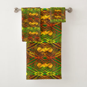 African Tribal Motif  Bath Towel Set