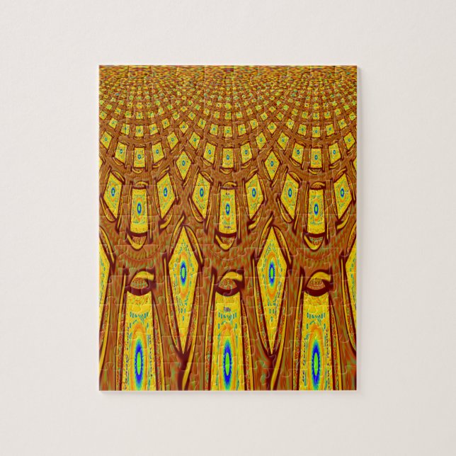 African Tribal Motif Jigsaw Puzzle (Vertical)