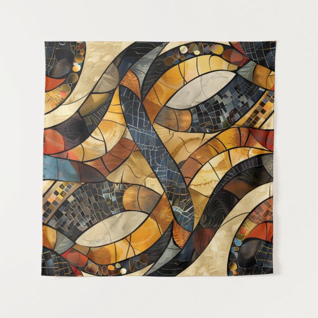 African Tribal Pattern Art Tapestry (Front)