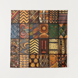 African Tribal Pattern Art Tapestry