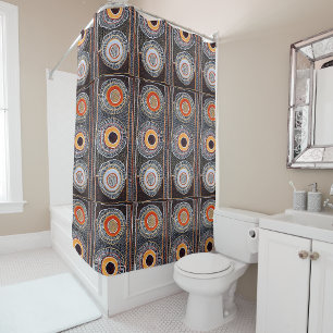 African Tribal Pattern • Bold Cultural  Shower Curtain