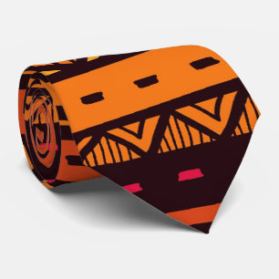 African Tribal pattern fun tie